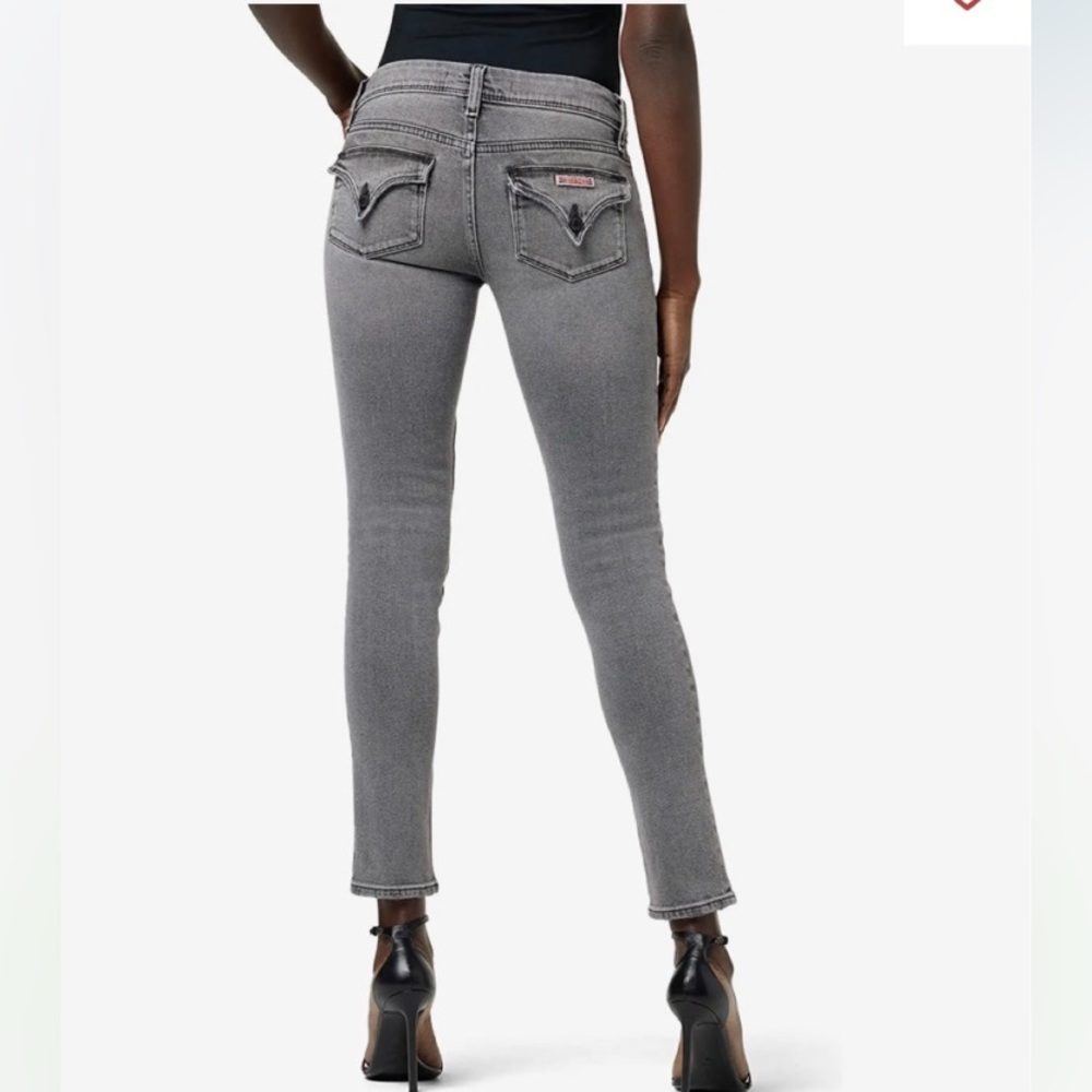 Hudson Jeans Collin Midrise Skinny Jeans Stone Grey Size 25” - Picture 12 of 12